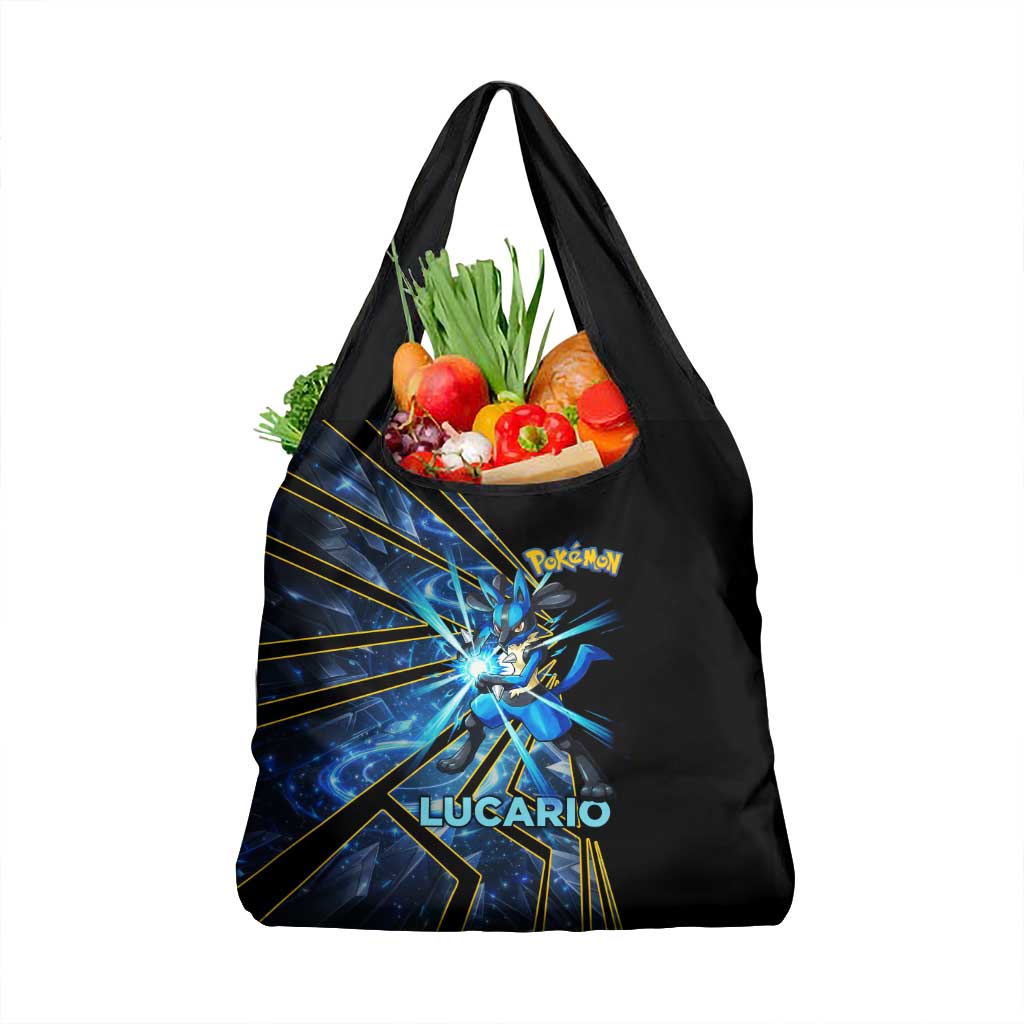 Lucario Poké Grocery Bag Aura Blast Comic Style