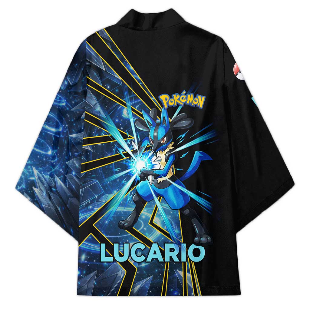 Lucario Poké Kimono Aura Blast Comic Style