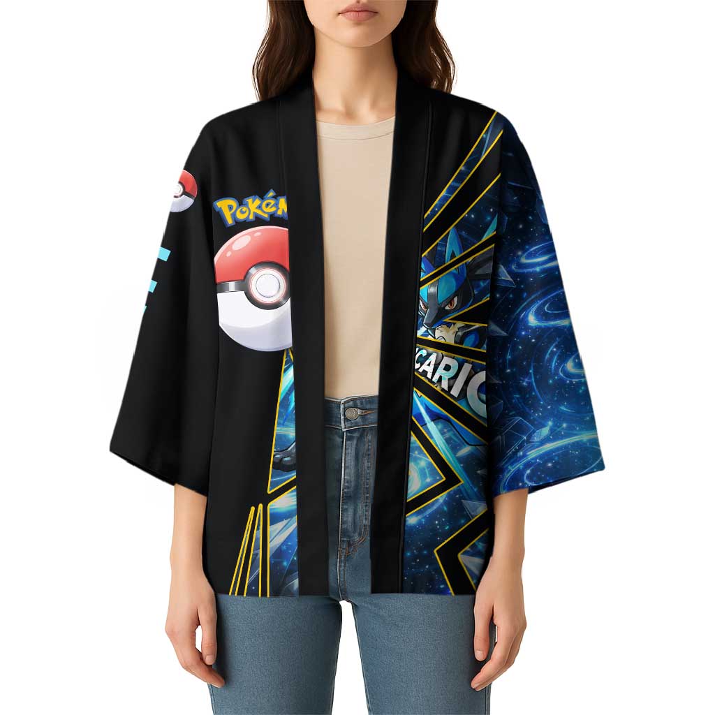 Lucario Poké Kimono Aura Blast Comic Style