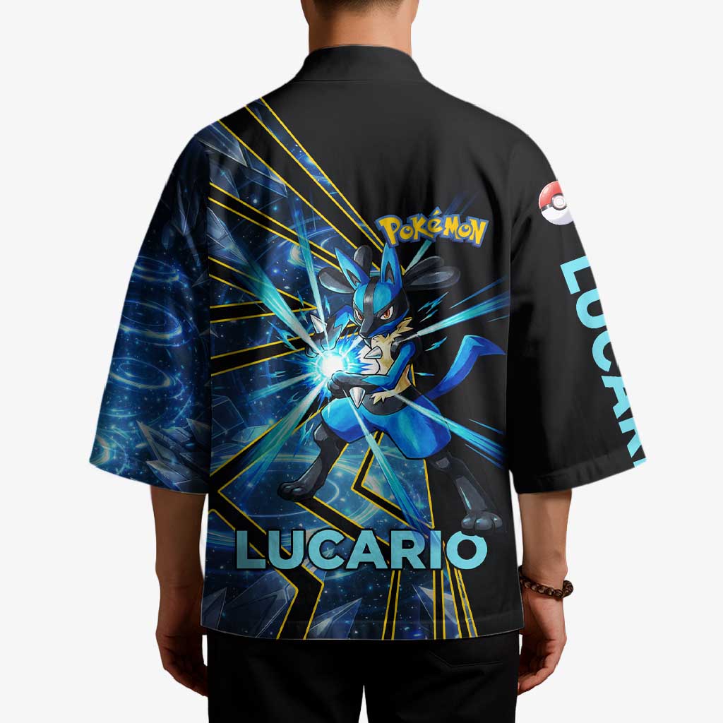 Lucario Poké Kimono Aura Blast Comic Style