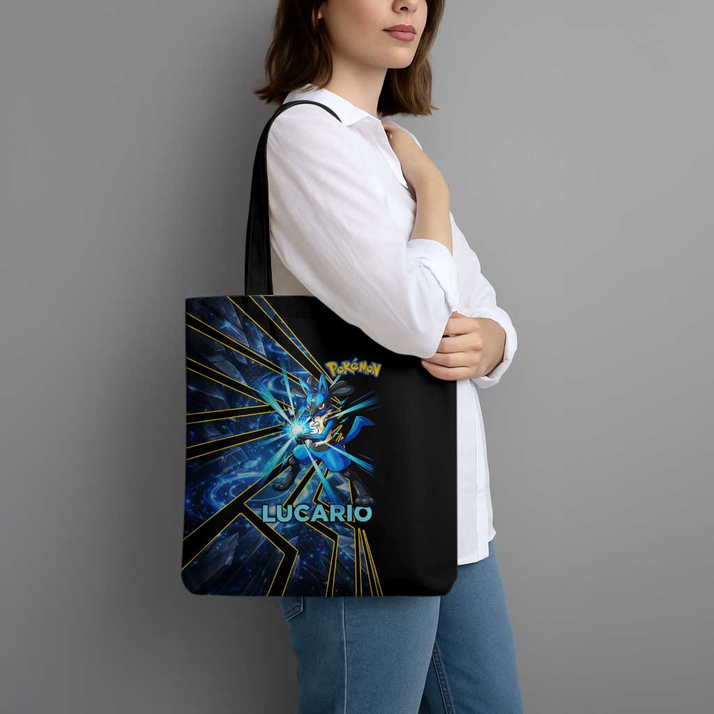 Lucario Poké Tote Bag Aura Blast Comic Style