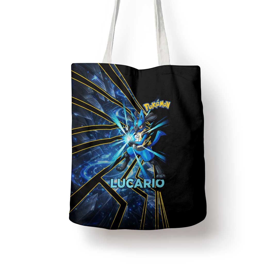 Lucario Poké Tote Bag Aura Blast Comic Style