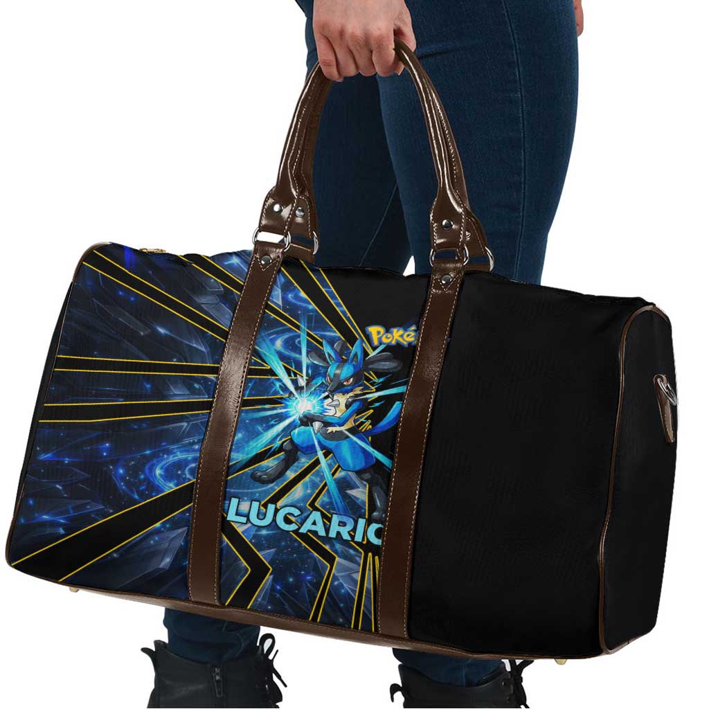 Lucario Poké Travel Bag Aura Blast Comic Style