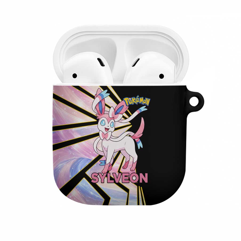Sylveon Poké AirPods Case Pastel Ribbon Comic Style