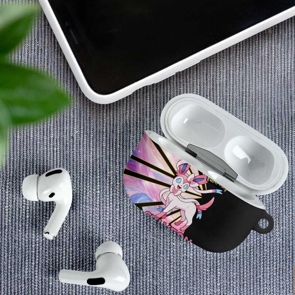 Sylveon Poké AirPods Case Pastel Ribbon Comic Style