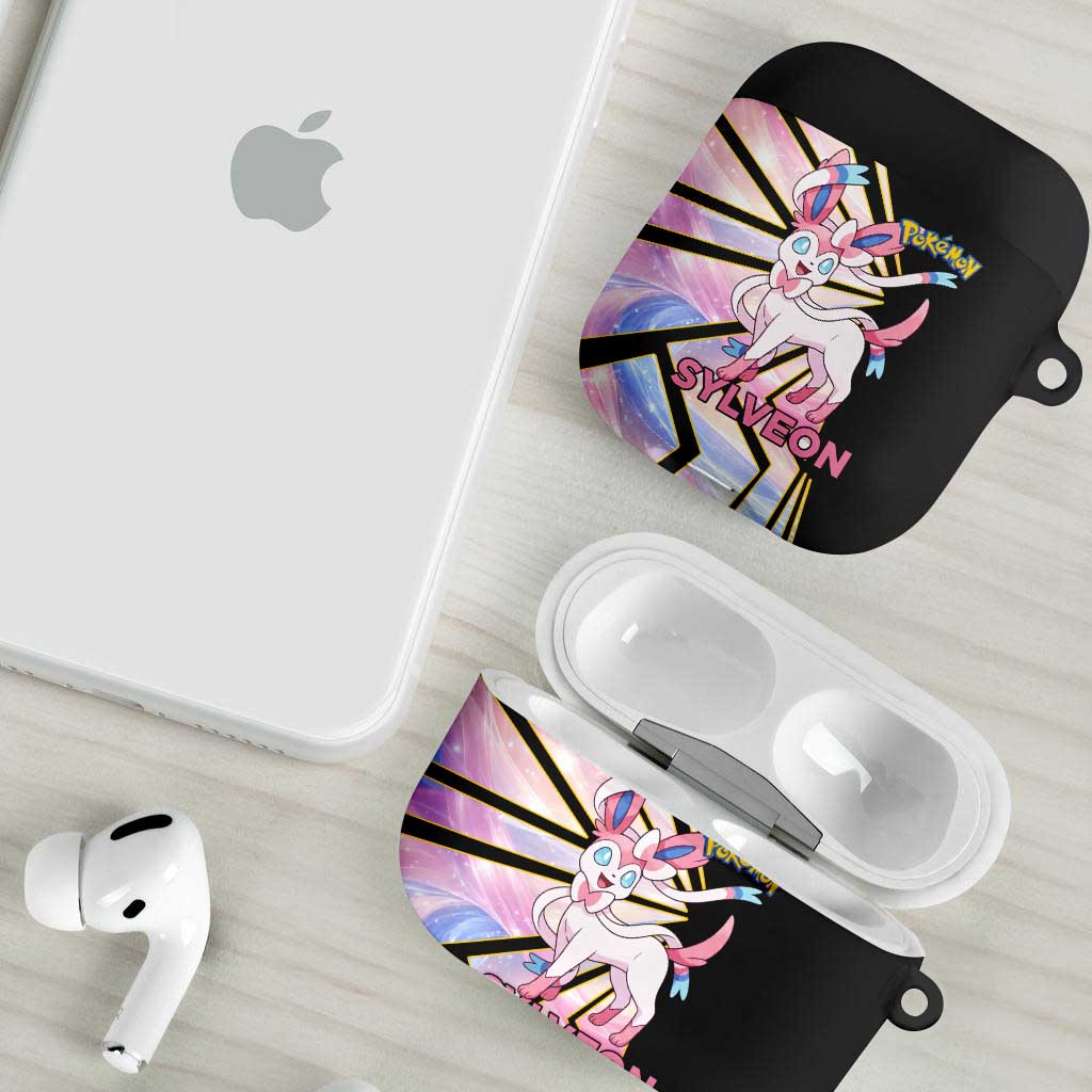 Sylveon Poké AirPods Case Pastel Ribbon Comic Style