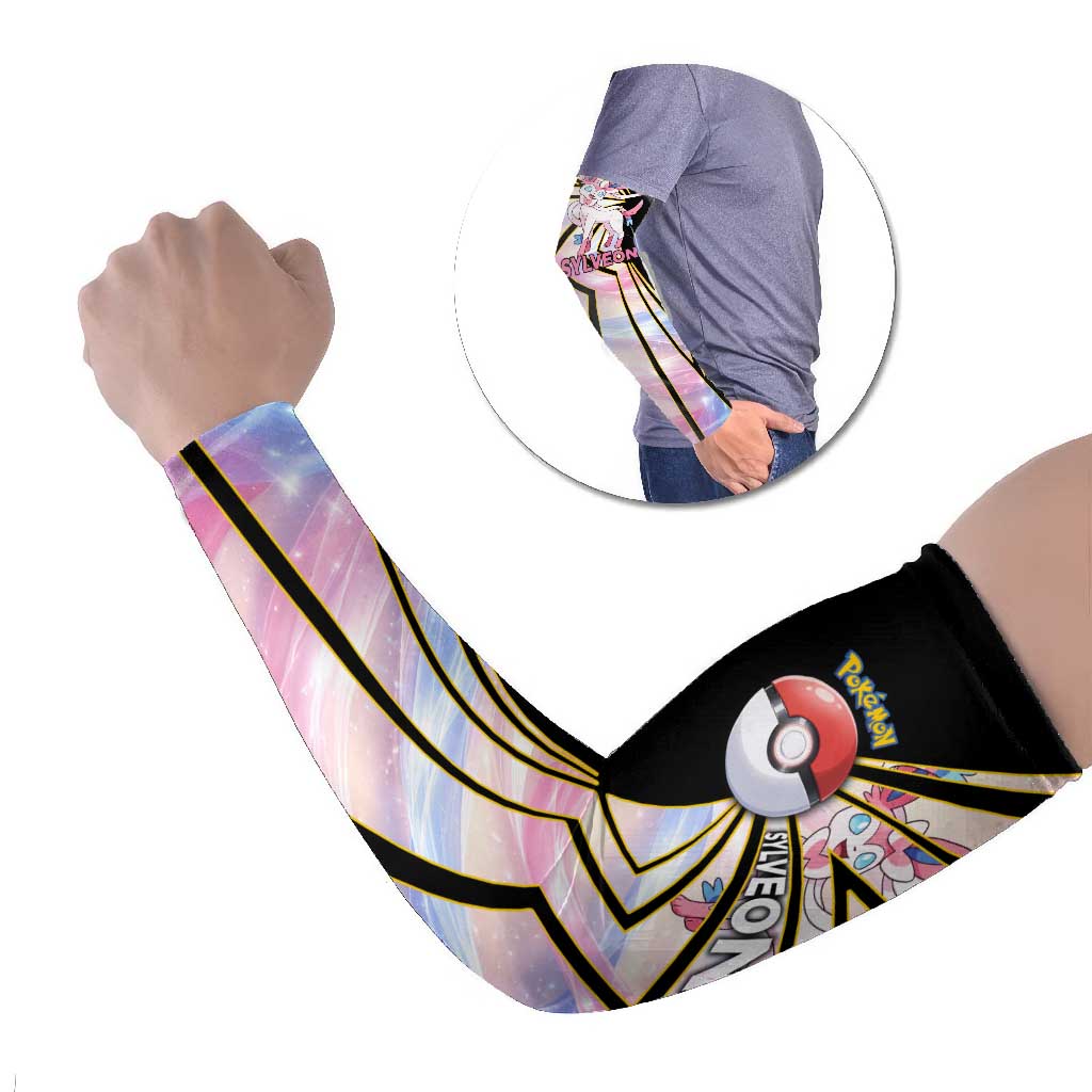 Sylveon Poké Arm Sleeves Pastel Ribbon Comic Style