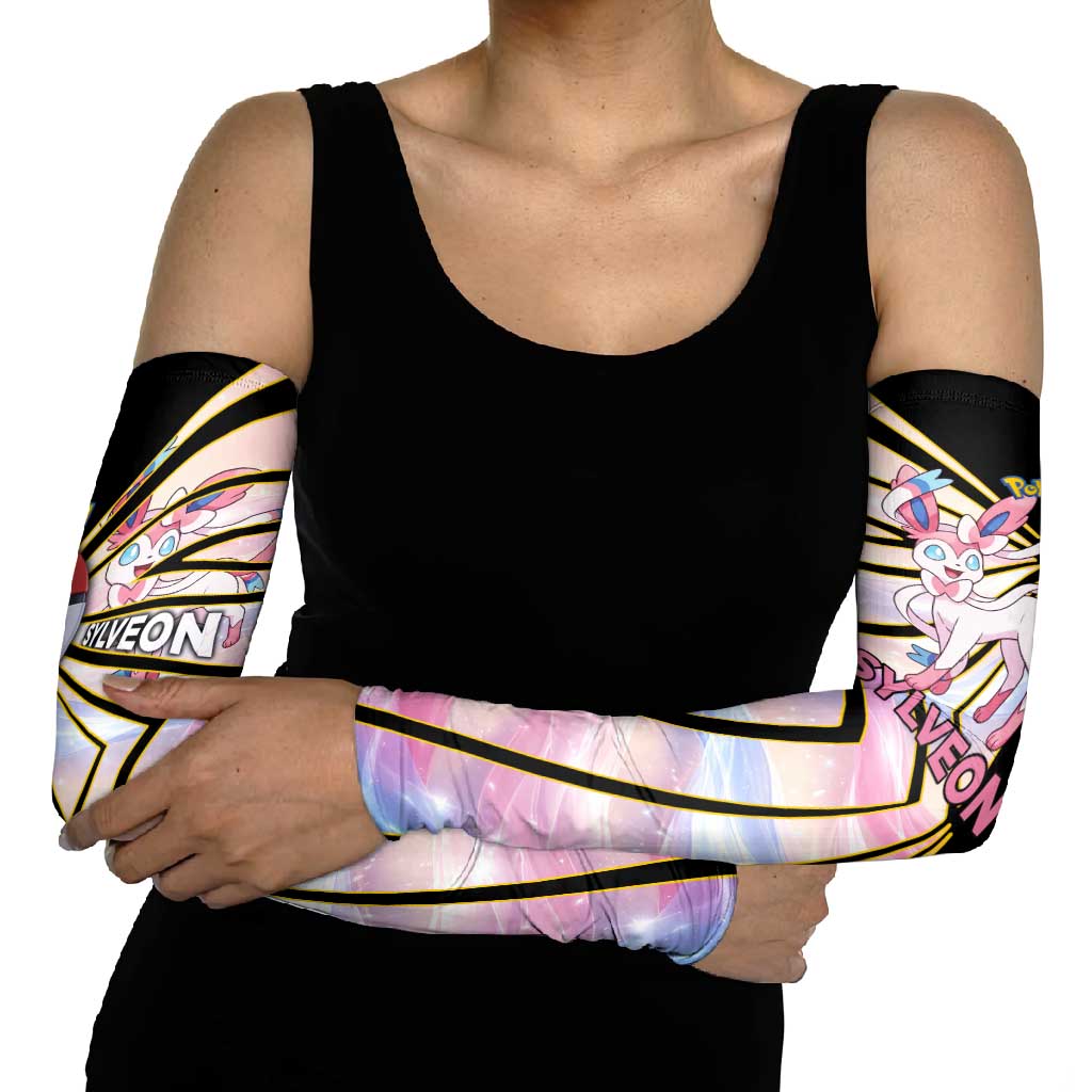 Sylveon Poké Arm Sleeves Pastel Ribbon Comic Style
