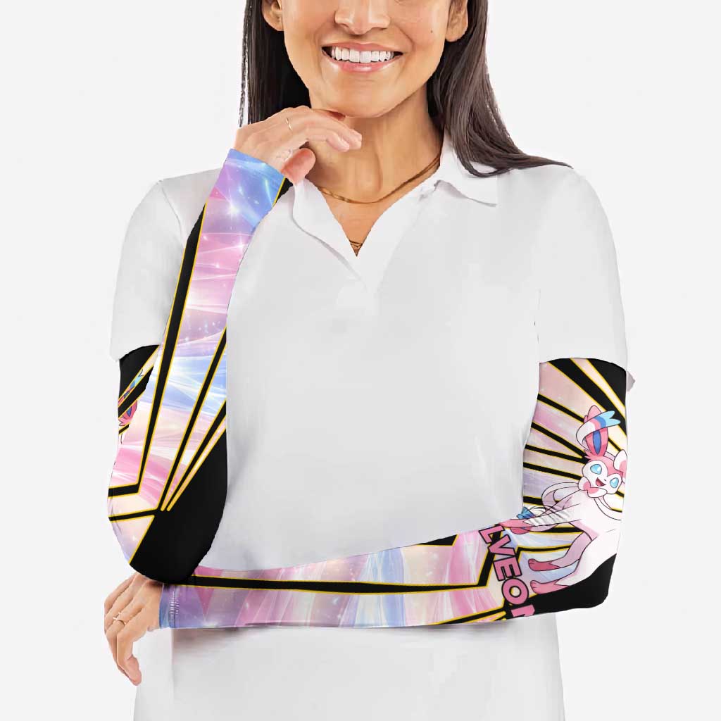 Sylveon Poké Arm Sleeves Pastel Ribbon Comic Style