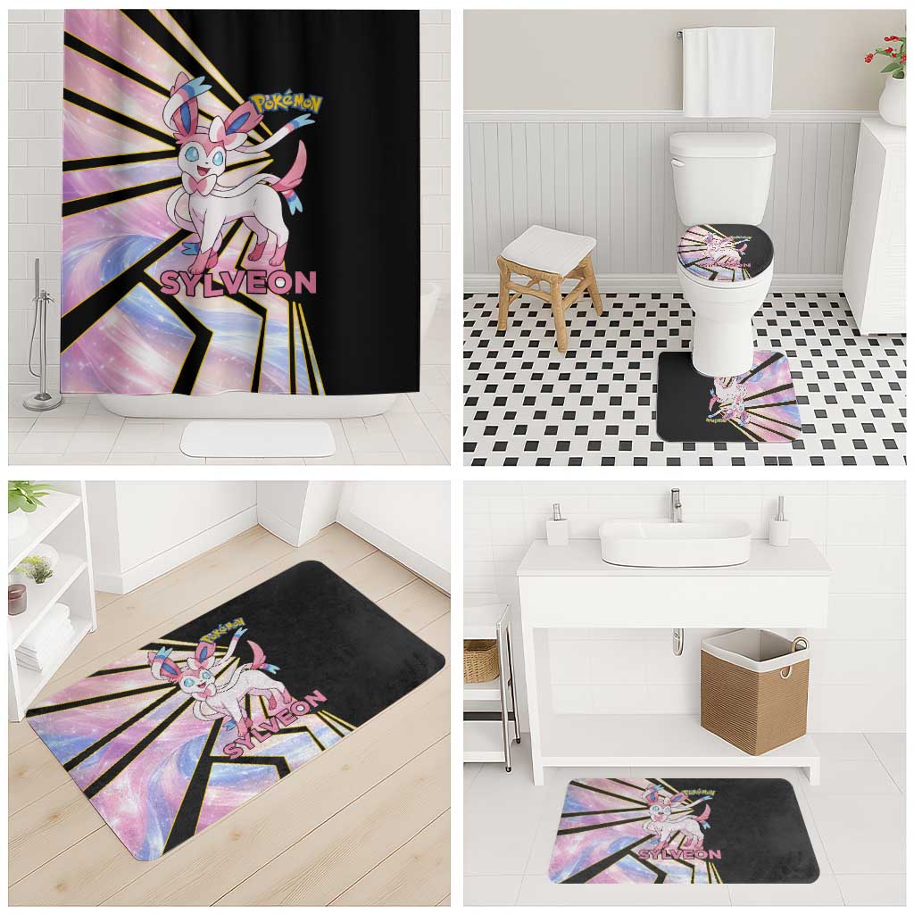 Sylveon Poké Bathroom Set Pastel Ribbon Comic Style