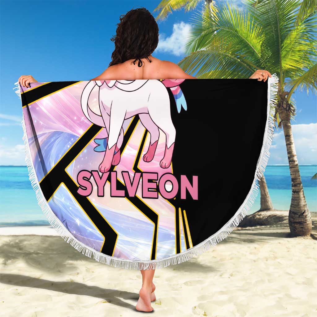 Sylveon Poké Beach Blanket Pastel Ribbon Comic Style