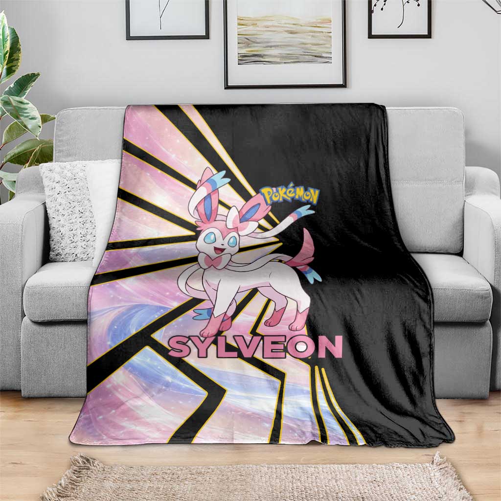 Sylveon Poké Blanket Pastel Ribbon Comic Style