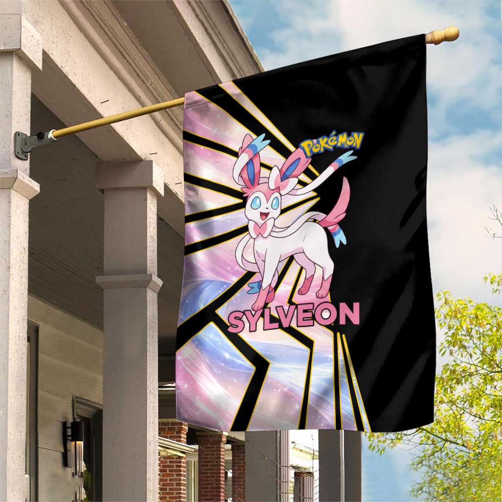 Sylveon Poké Garden Flag Pastel Ribbon Comic Style