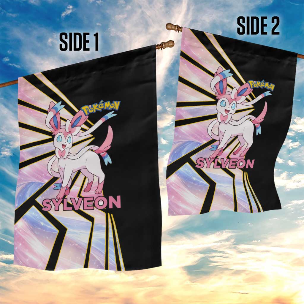 Sylveon Poké Garden Flag Pastel Ribbon Comic Style