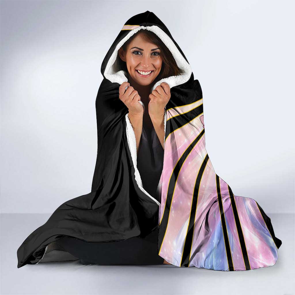 Sylveon Poké Hooded Blanket Pastel Ribbon Comic Style