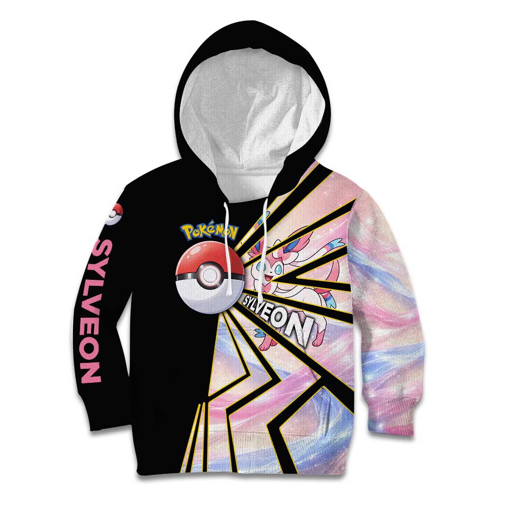 Sylveon Poké Kid Hoodie Pastel Ribbon Comic Style