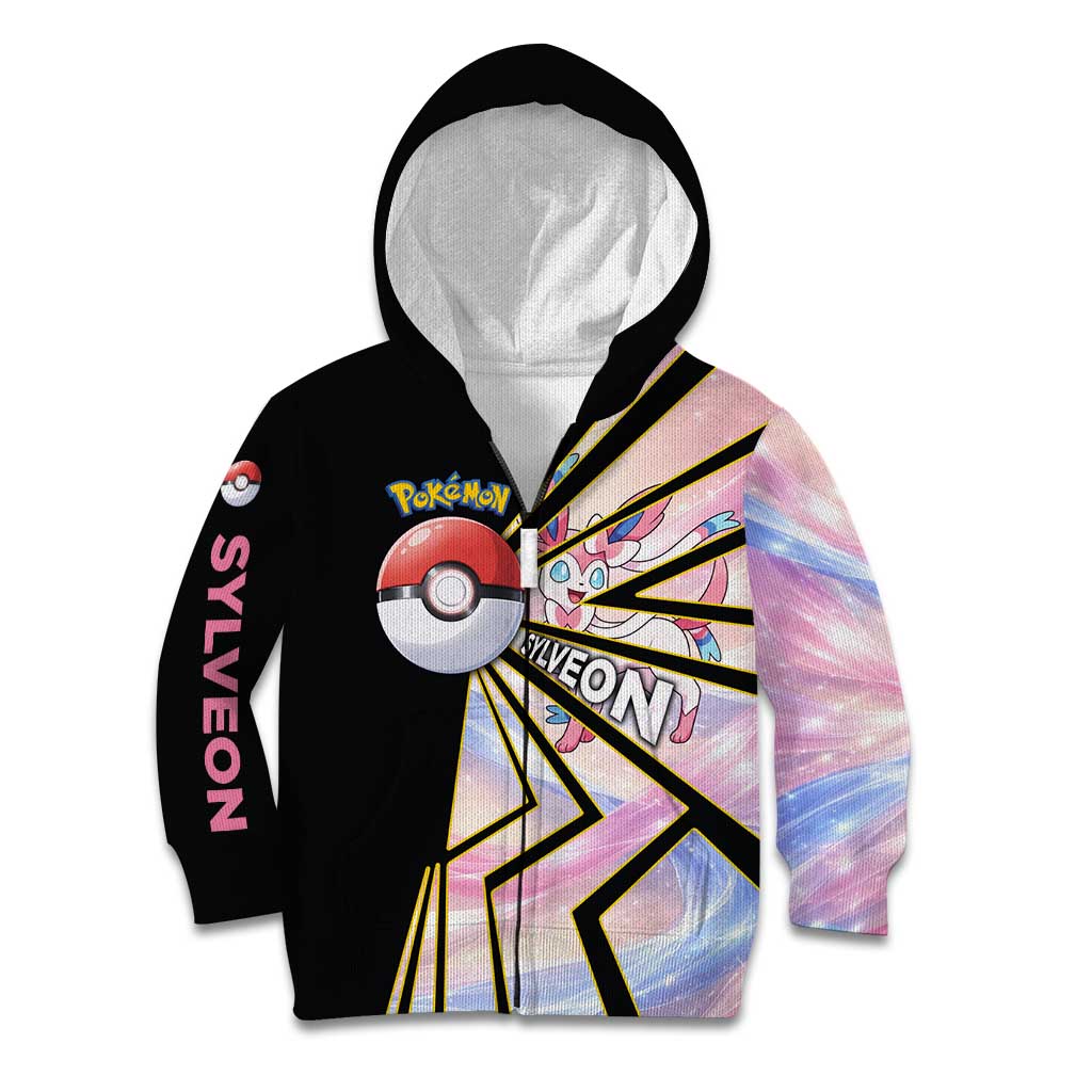 Sylveon Poké Kid Hoodie Pastel Ribbon Comic Style