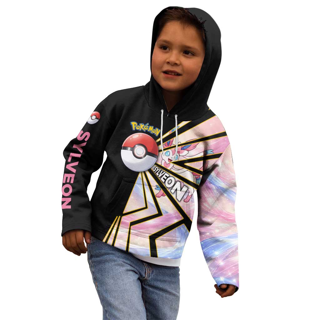 Sylveon Poké Kid Hoodie Pastel Ribbon Comic Style