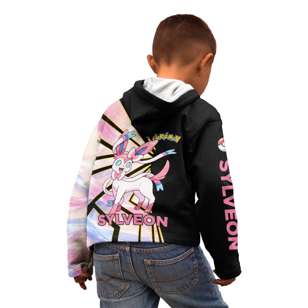 Sylveon Poké Kid Hoodie Pastel Ribbon Comic Style