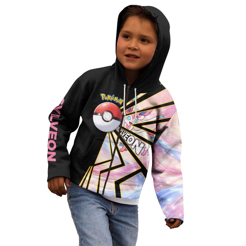 Sylveon Poké Kid Hoodie Pastel Ribbon Comic Style