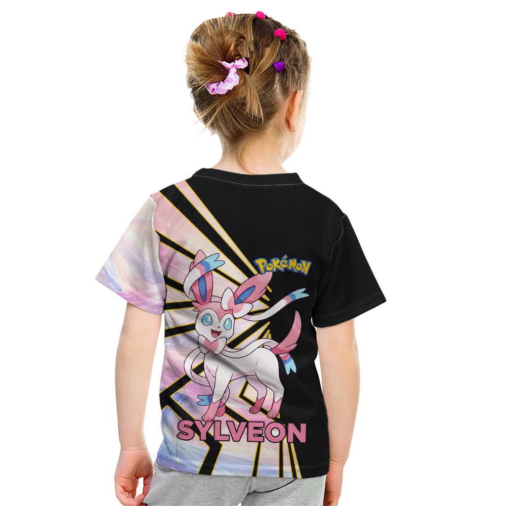 Sylveon Poké Kid T Shirt Pastel Ribbon Comic Style