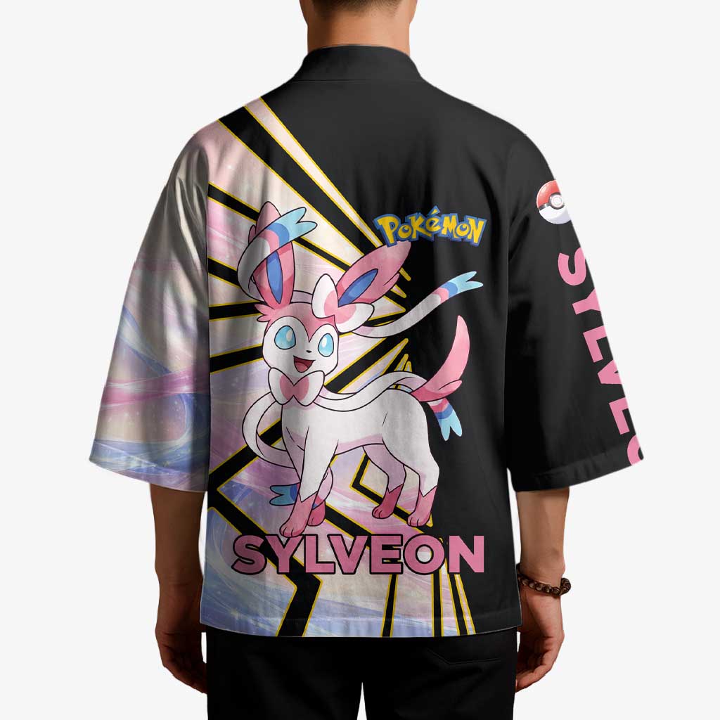 Sylveon Poké Kimono Pastel Ribbon Comic Style
