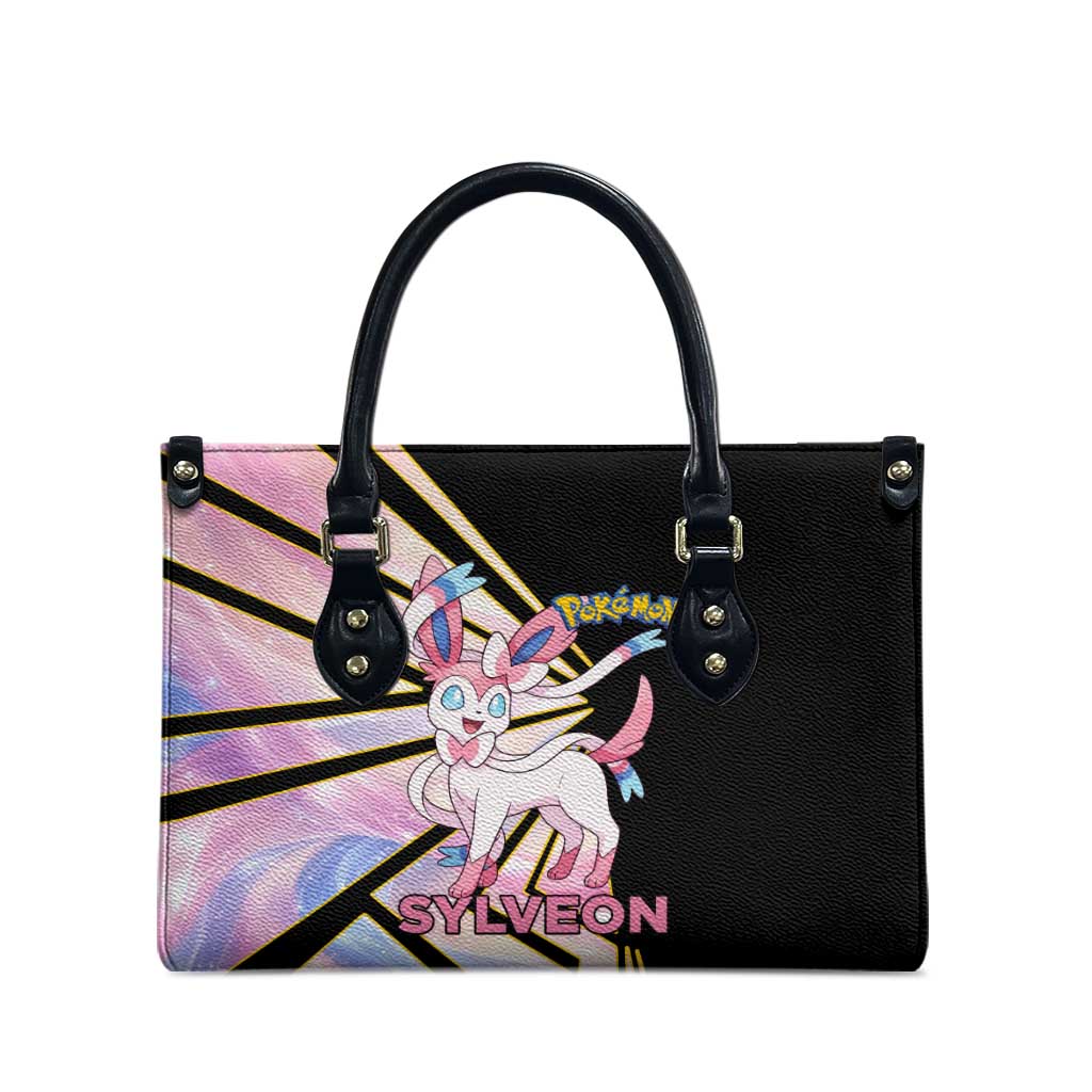 Sylveon Poké Leather Bag Pastel Ribbon Comic Style