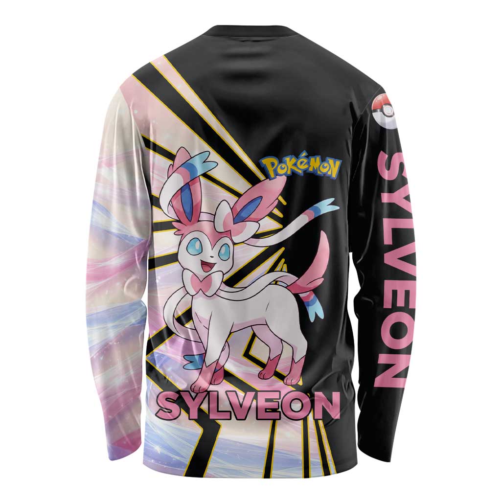 Sylveon Poké Long Sleeve Shirt Pastel Ribbon Comic Style