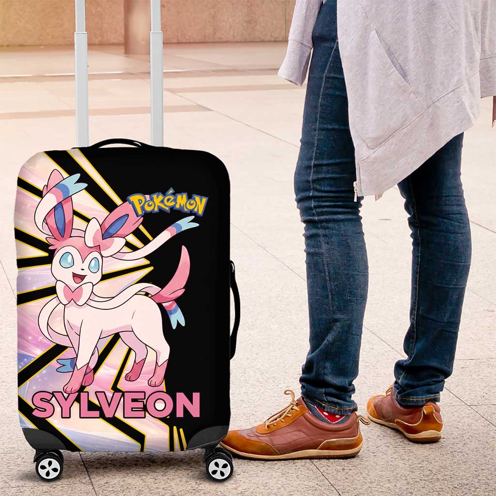 Sylveon Poké Luggage Cover Pastel Ribbon Comic Style