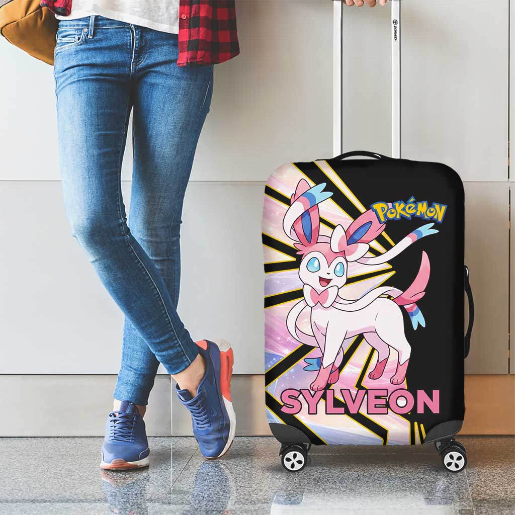 Sylveon Poké Luggage Cover Pastel Ribbon Comic Style