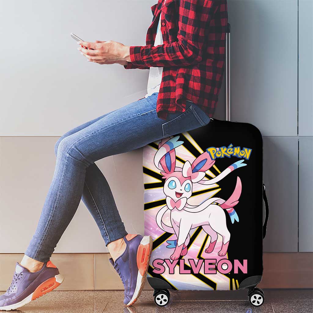 Sylveon Poké Luggage Cover Pastel Ribbon Comic Style