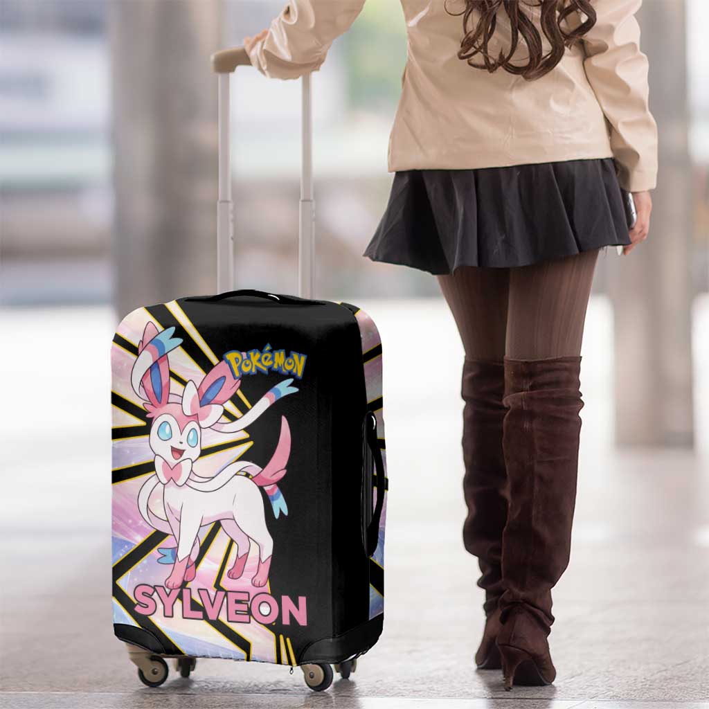 Sylveon Poké Luggage Cover Pastel Ribbon Comic Style