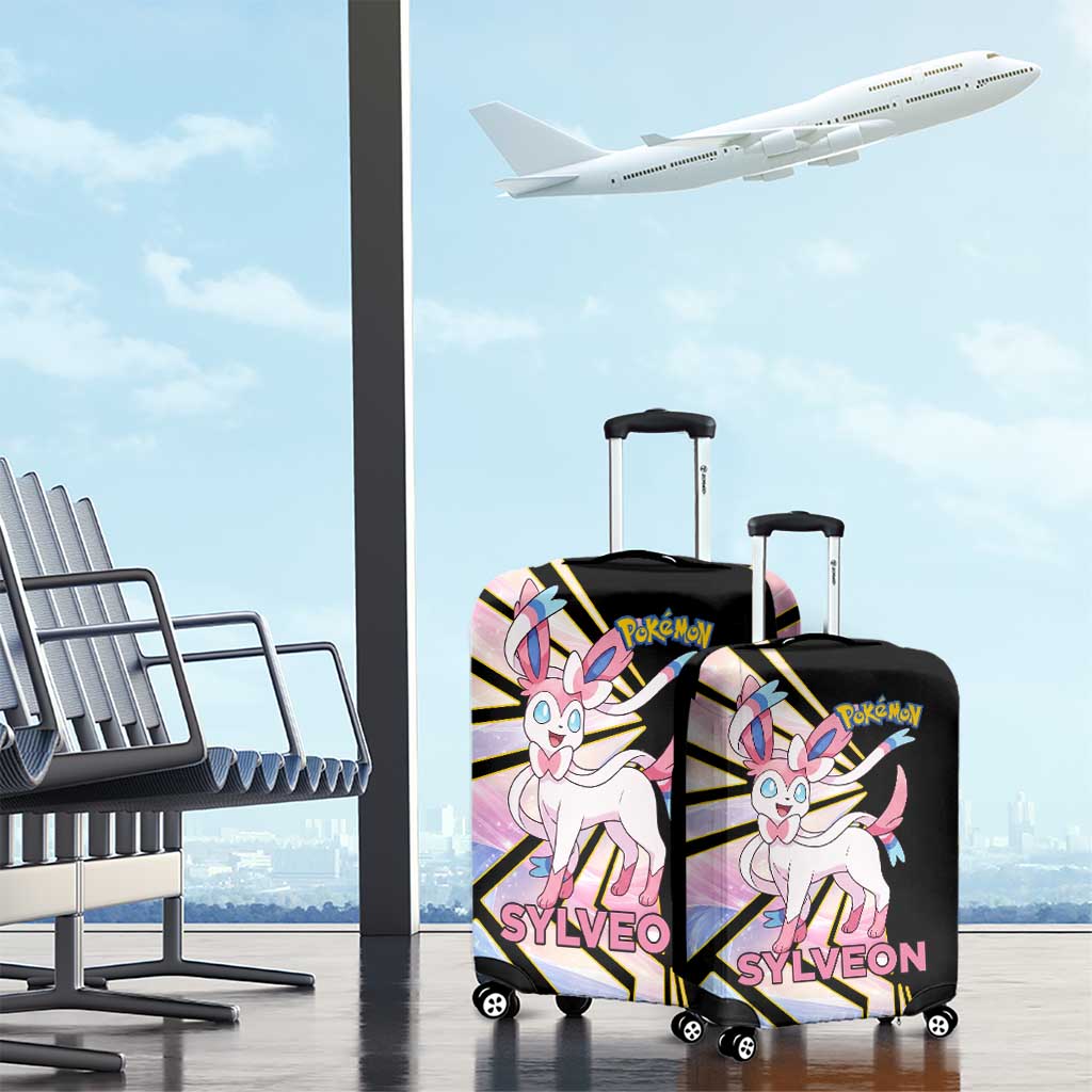 Sylveon Poké Luggage Cover Pastel Ribbon Comic Style