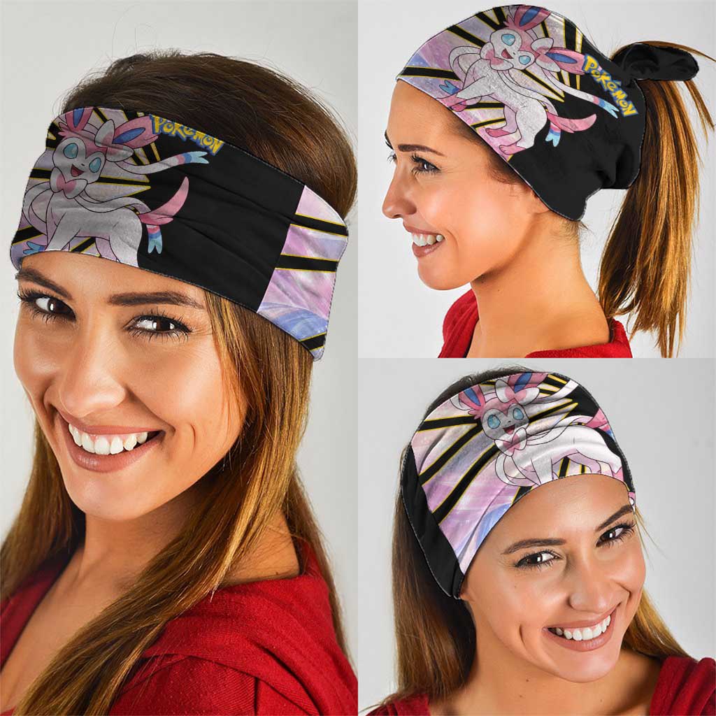 Sylveon Poké Neck Gaiter Pastel Ribbon Comic Style