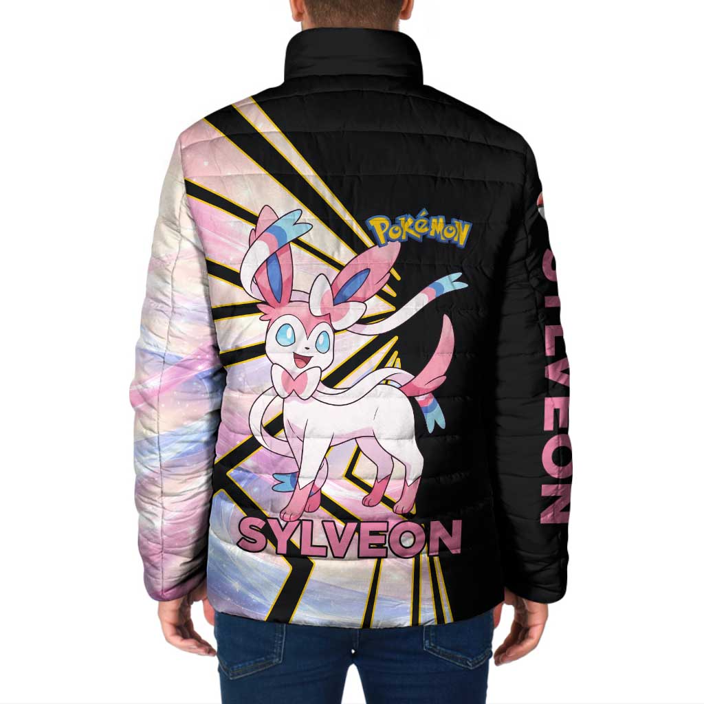 Sylveon Poké Padded Jacket Pastel Ribbon Comic Style