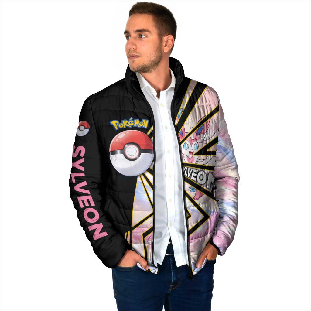 Sylveon Poké Padded Jacket Pastel Ribbon Comic Style