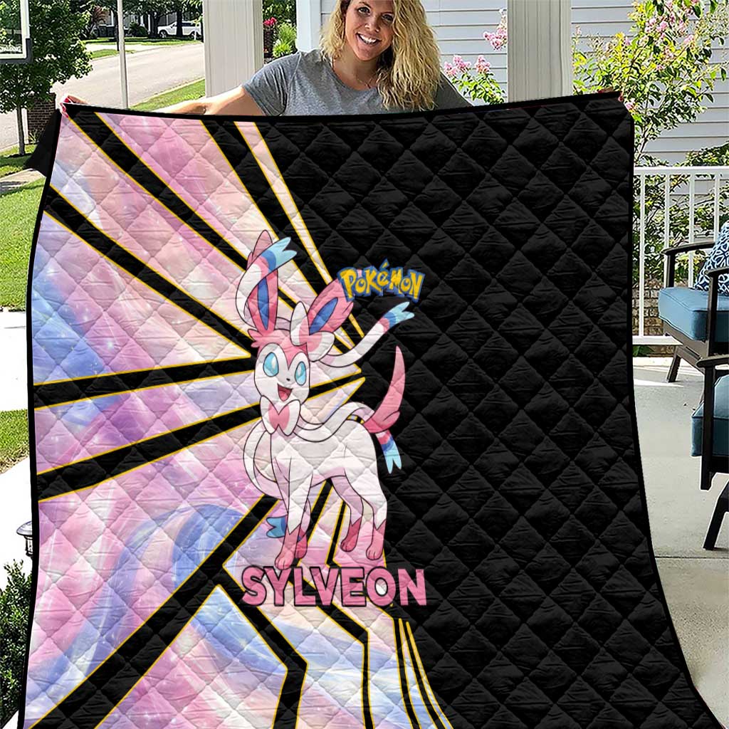 Sylveon Poké Quilt Pastel Ribbon Comic Style