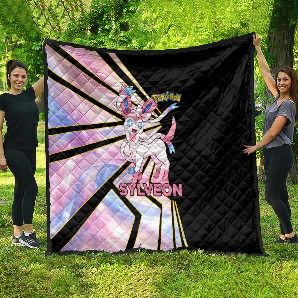 Sylveon Poké Quilt Pastel Ribbon Comic Style