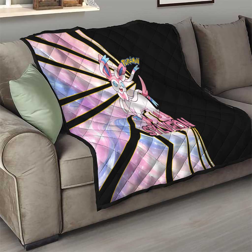 Sylveon Poké Quilt Pastel Ribbon Comic Style