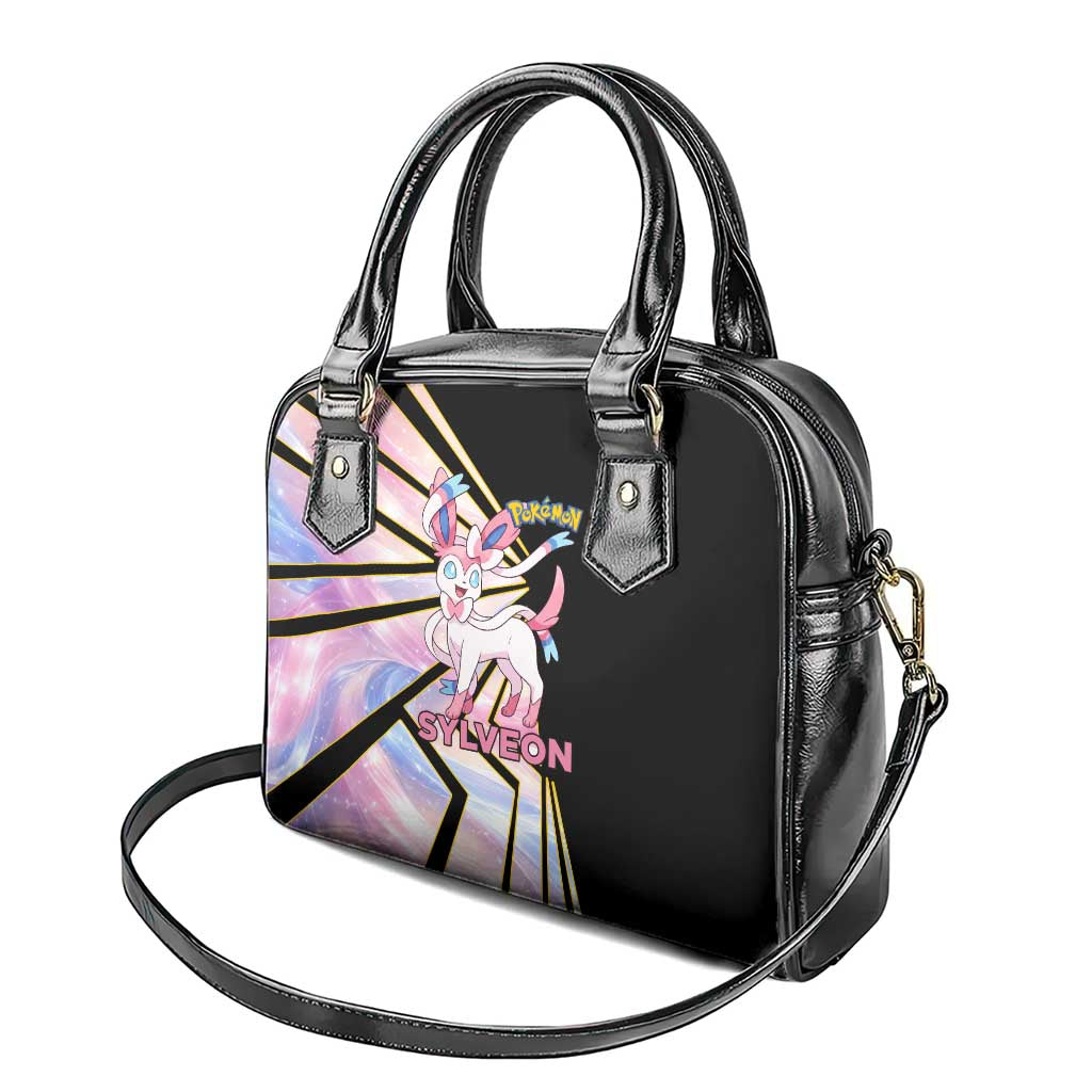 Sylveon Poké Shoulder Handbag Pastel Ribbon Comic Style