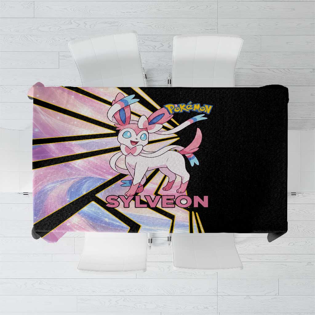 Sylveon Poké Tablecloth Pastel Ribbon Comic Style