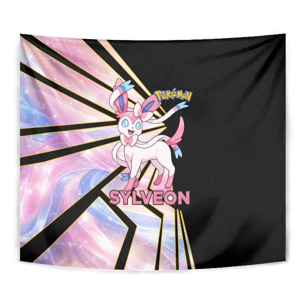 Sylveon Poké Tapestry Pastel Ribbon Comic Style
