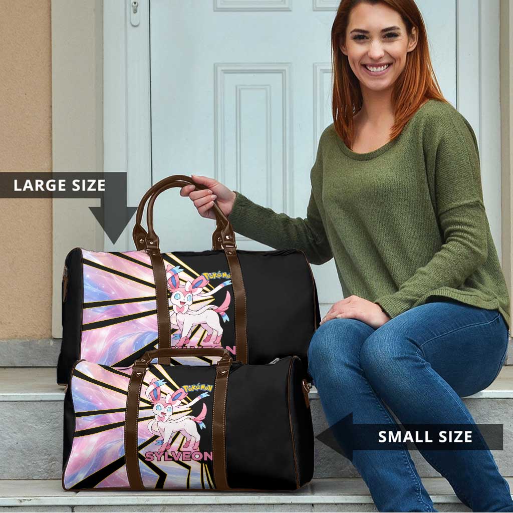 Sylveon Poké Travel Bag Pastel Ribbon Comic Style