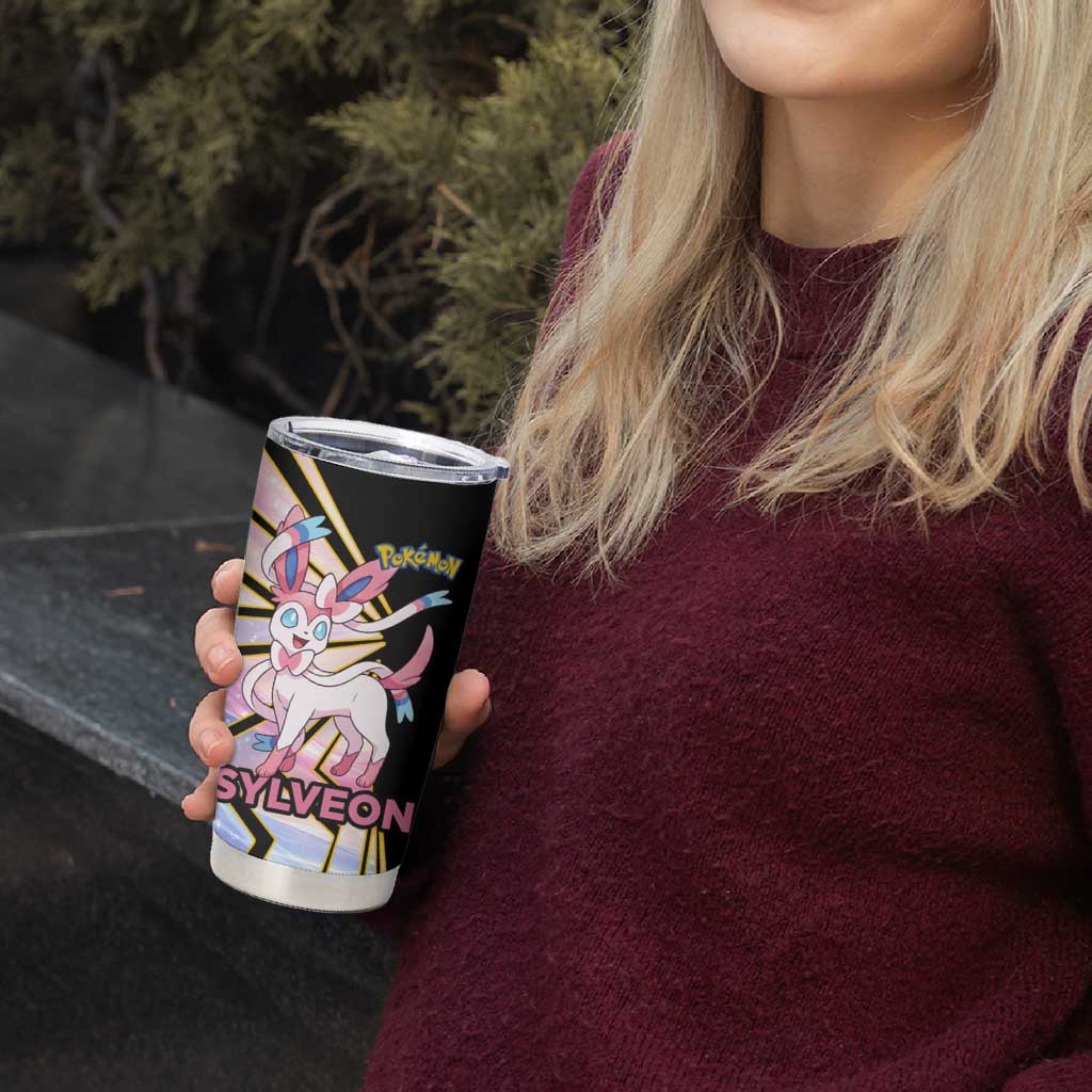Sylveon Poké Tumbler Cup Pastel Ribbon Comic Style