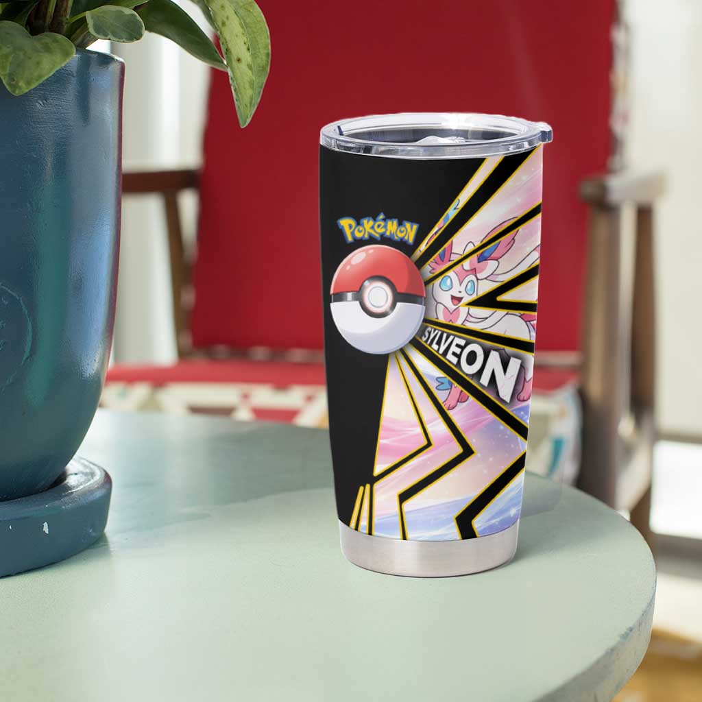Sylveon Poké Tumbler Cup Pastel Ribbon Comic Style