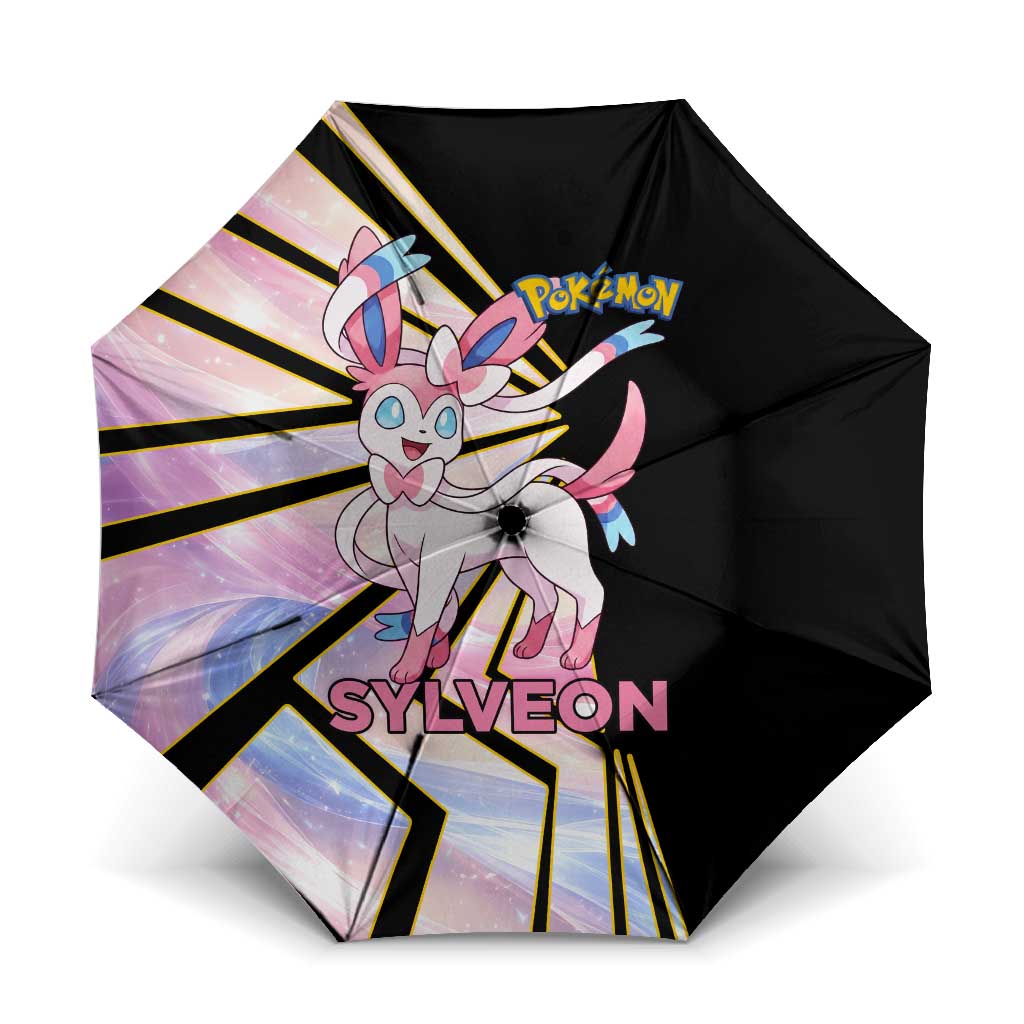 Sylveon Poké Umbrella Pastel Ribbon Comic Style