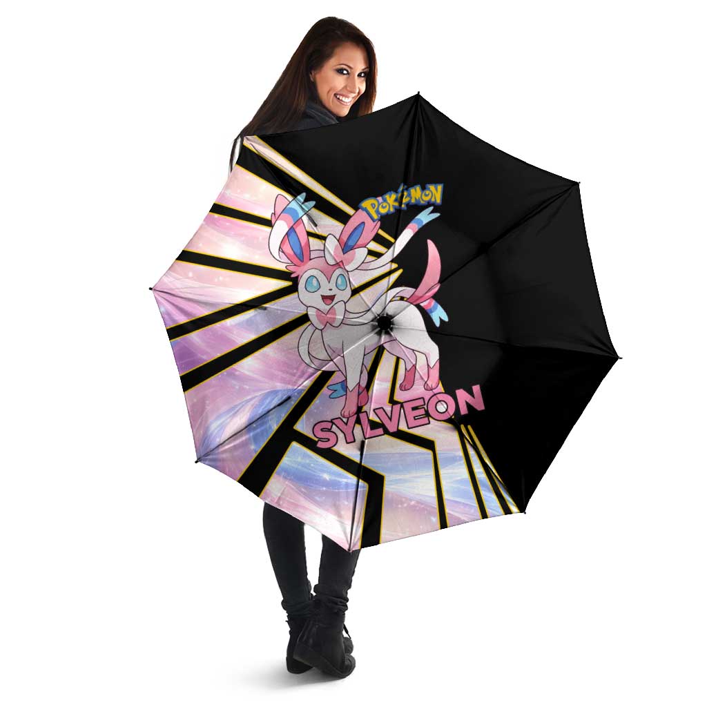 Sylveon Poké Umbrella Pastel Ribbon Comic Style