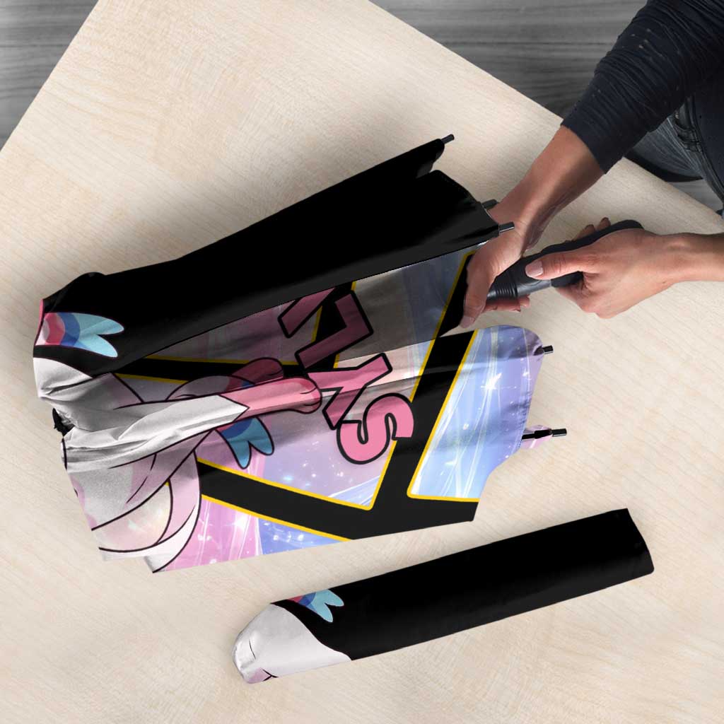 Sylveon Poké Umbrella Pastel Ribbon Comic Style