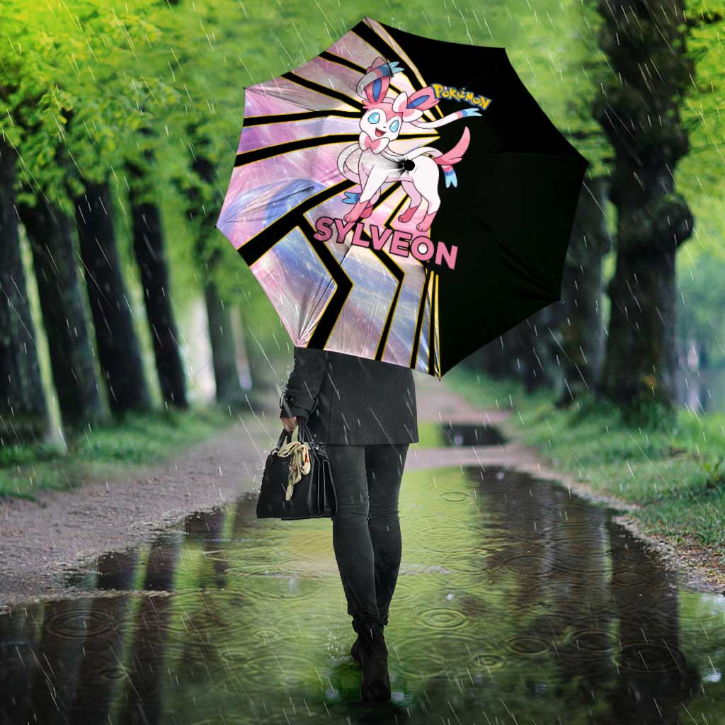 Sylveon Poké Umbrella Pastel Ribbon Comic Style