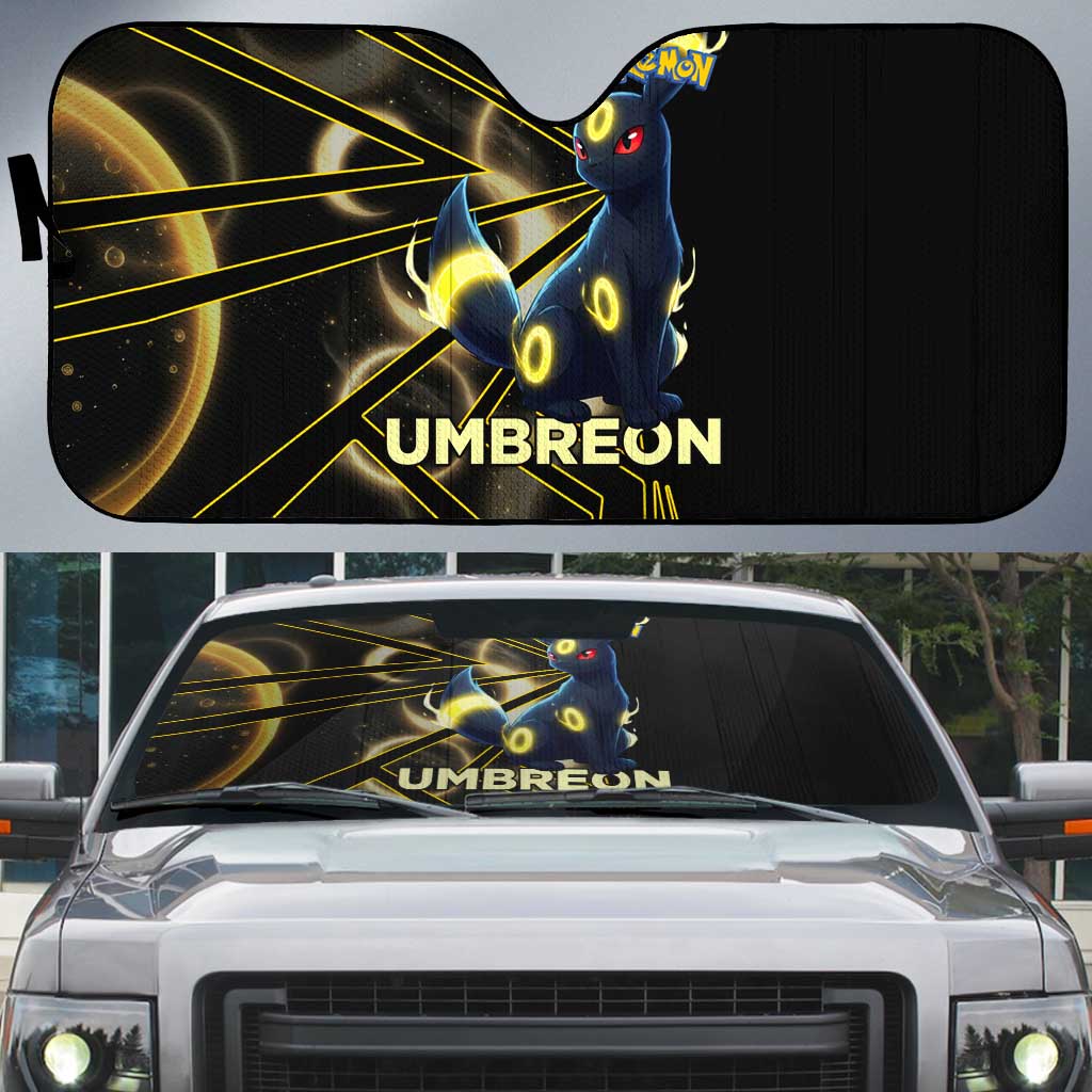 Umbreon Poké Auto Sun Shade Lunar Eclipse Comic Style